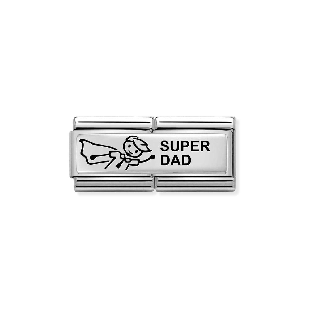 Composable Classic Çift Link Super Dad 925 Ayar Gümüş