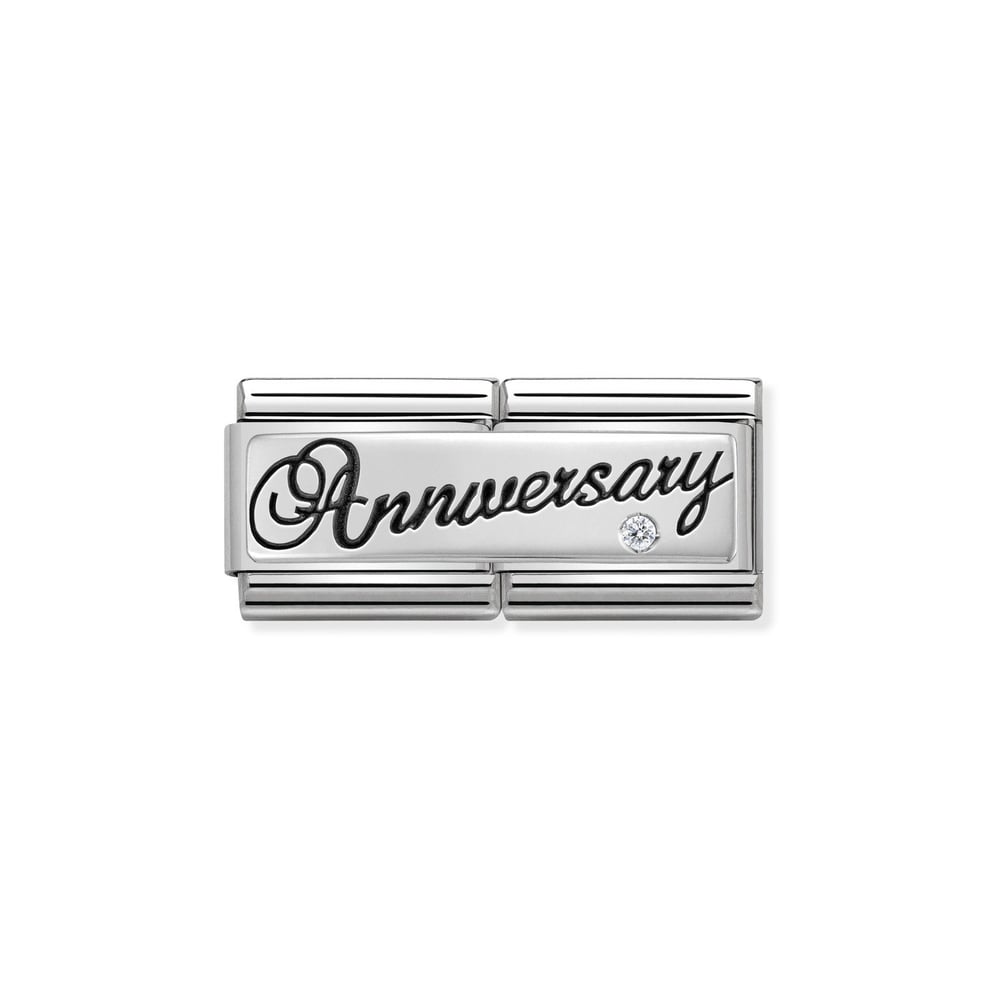 Composable Classic Çift Link Yıl Anniversary 925 Ayar Gümüş