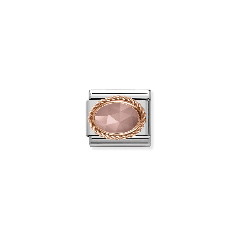 Composable Classic Link Akik Taşlı Burgu Çerçeve 9 Ayar Rose Gold