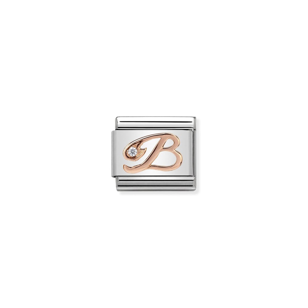 Composable Classic Link B Harfi 9 Ayar Rose Gold
