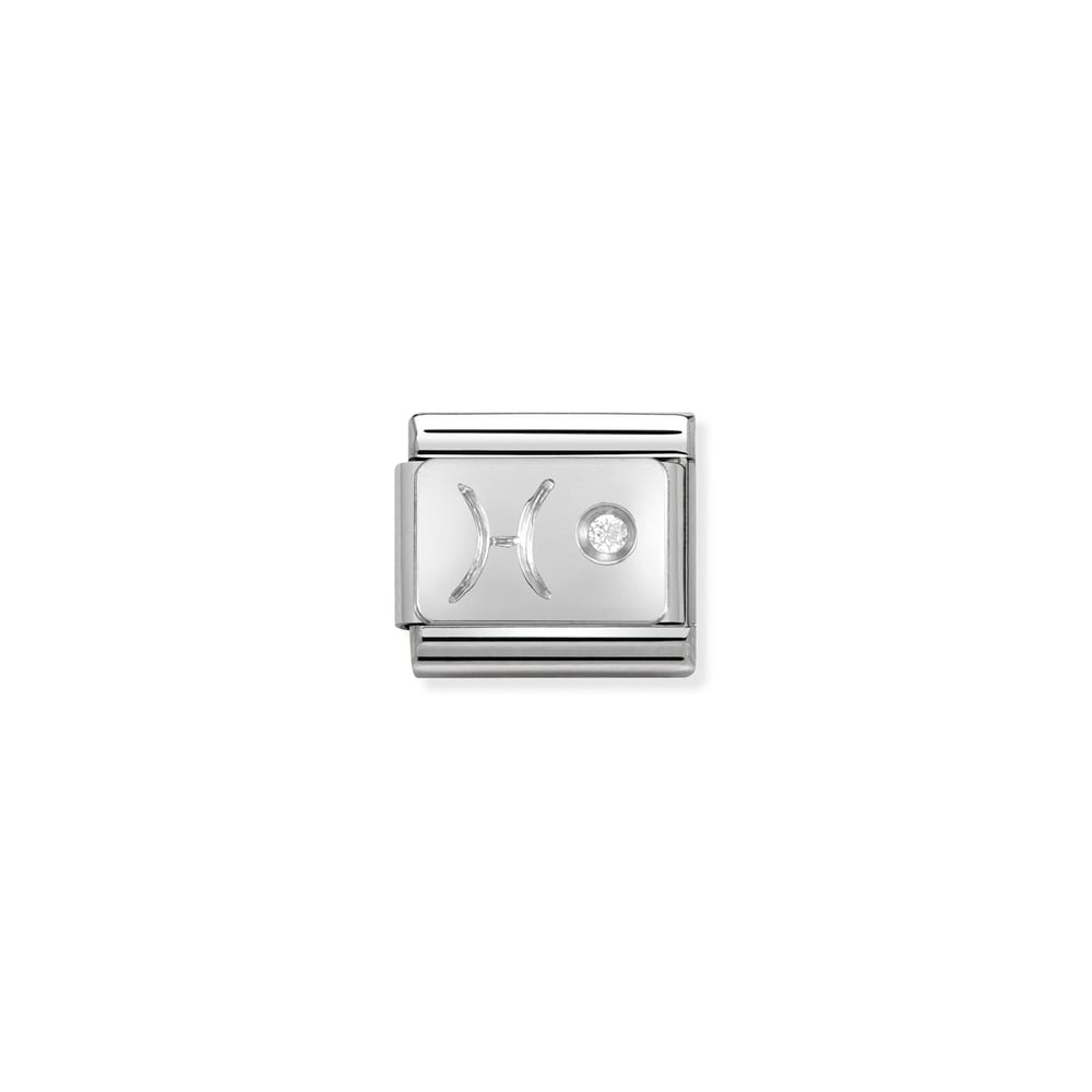 Composable Classic Link Balık Kübik Zirkon Taşlı 925 Ayar Gümüş
