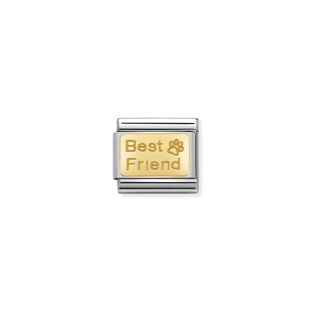 Composable Classic Link Best Friend  Detaylı 18 Ayar Altın