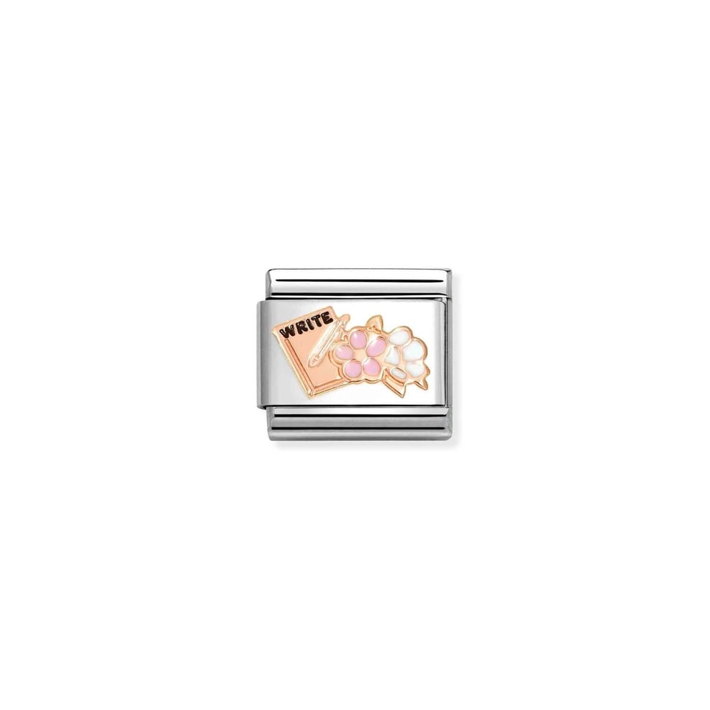 Composable Classic Link Çiçek ve Not Defteri 9 Ayar Rose Gold