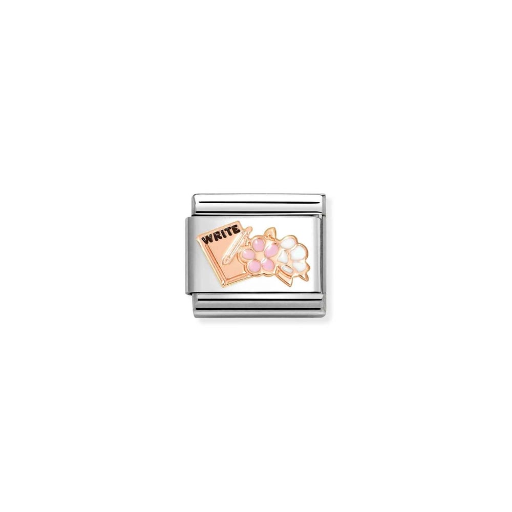 Composable Classic Link Çiçek ve Not Defteri 9 Ayar Rose Gold