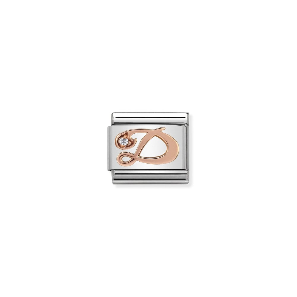 Composable Classic Link D Harfi 9 Ayar Rose Gold