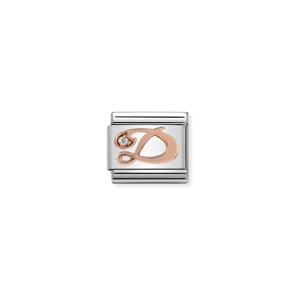 Composable Classic Link D Harfi 9 Ayar Rose Gold