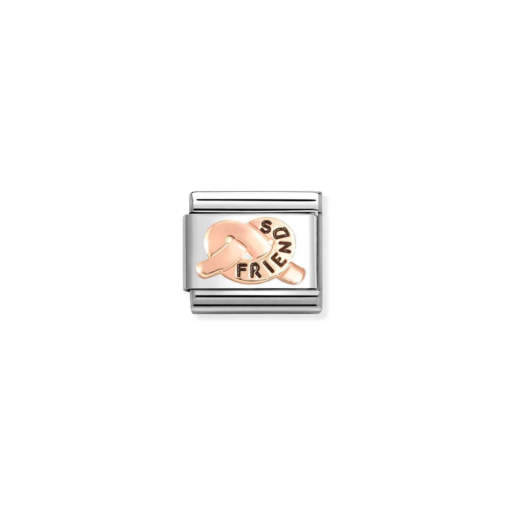 Composable Classic Link Friends Düğüm 9 Ayar Rose Gold