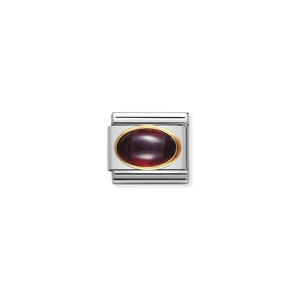 Composable Classic Link Garnet Taşlı 18 Ayar Altın