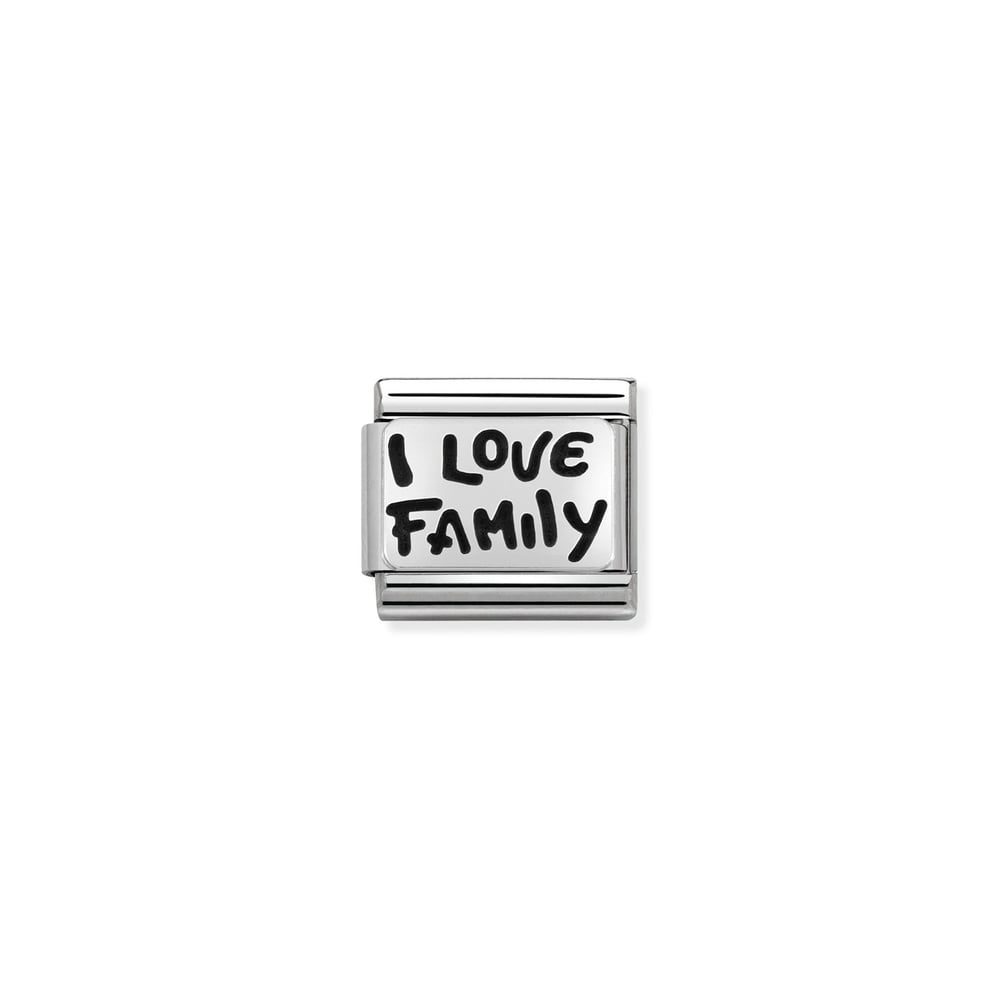 Composable Classic Link I Love Family 925 Ayar Gümüş