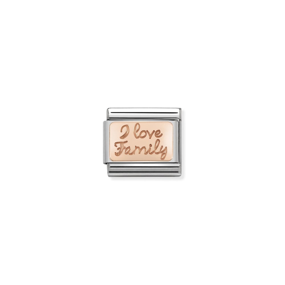 Composable Classic Link I Love Family 9 Ayar Rose Gold