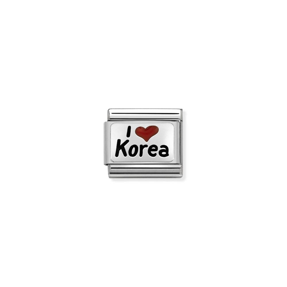 Composable Classic Link I Love Korea  925 Ayar Gümüş