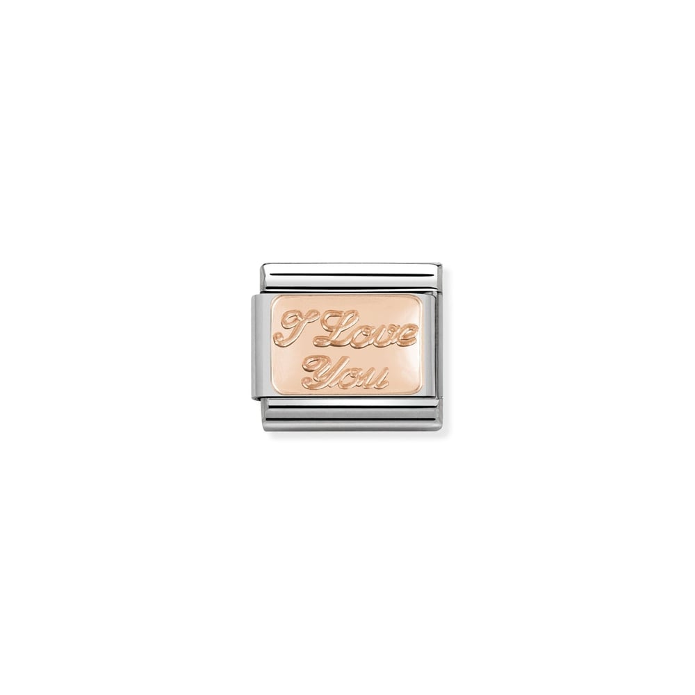 Composable Classic Link I love You Detaylı 9 Ayar Rose Gold