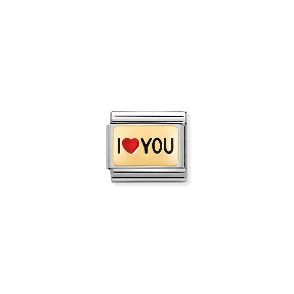 Composable Classic Link I Love You Detaylı 18 Ayar Altın