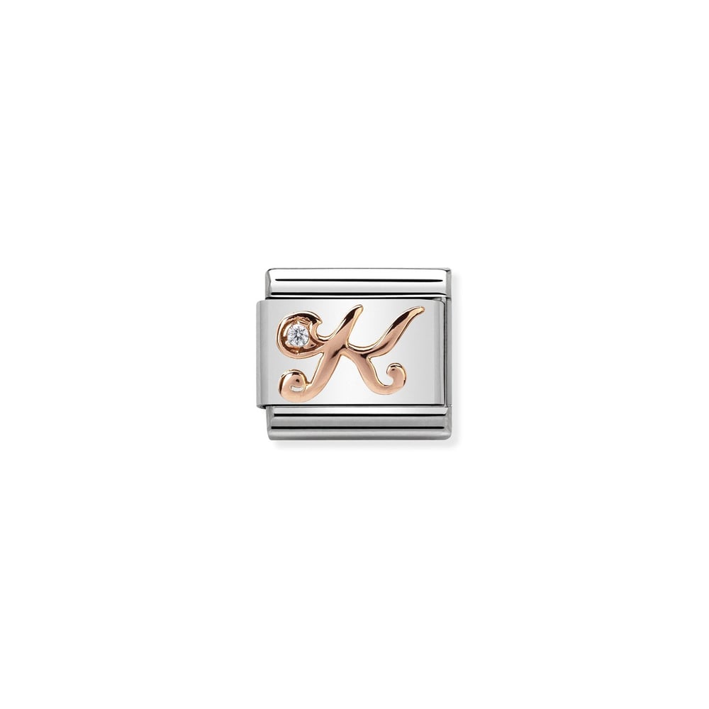 Composable Classic Link K Harfi 9 Ayar Rose Gold