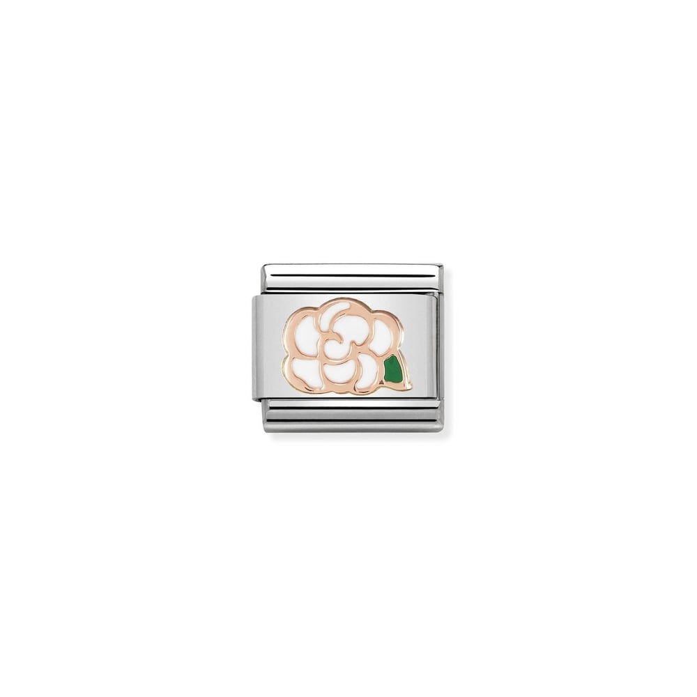 Composable Classic Link Kamelya Çiçeği 9 Ayar Rose Gold