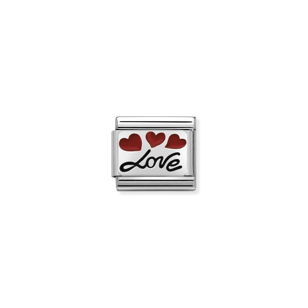 Composable Classic Link Love Simgeli 925 Ayar Gümüş