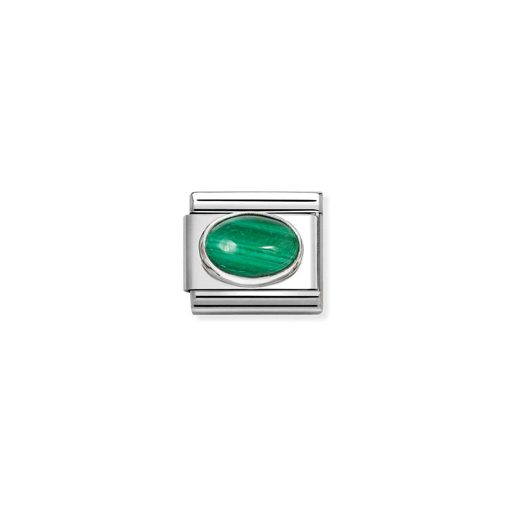Composable Classic Link Malahit Taşlı 925 Ayar Gümüş