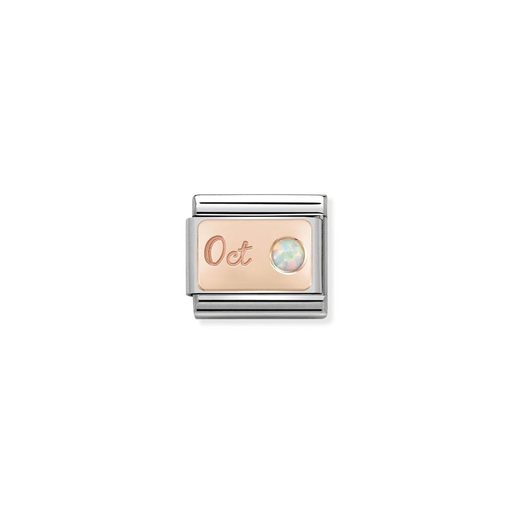 Composable Classic Link Opal Taşlı Ekim 9 Ayar Altın