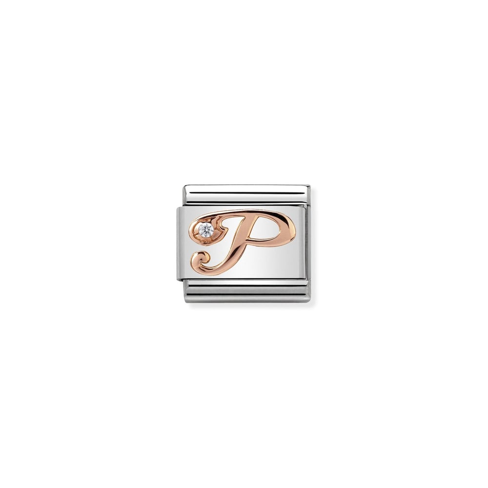Composable Classic Link P Harfi 9 Ayar Rose Gold