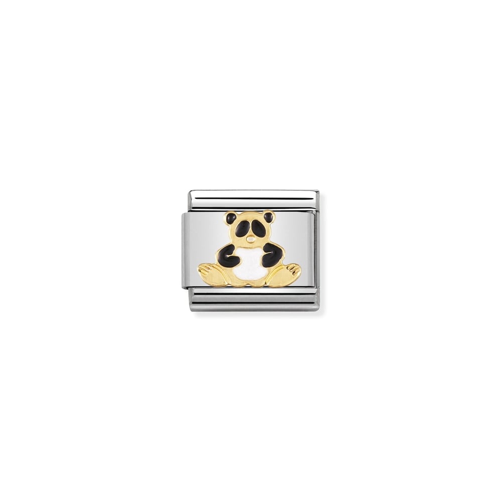 Composable Classic Link Panda Figürlü 18 Ayar Altın