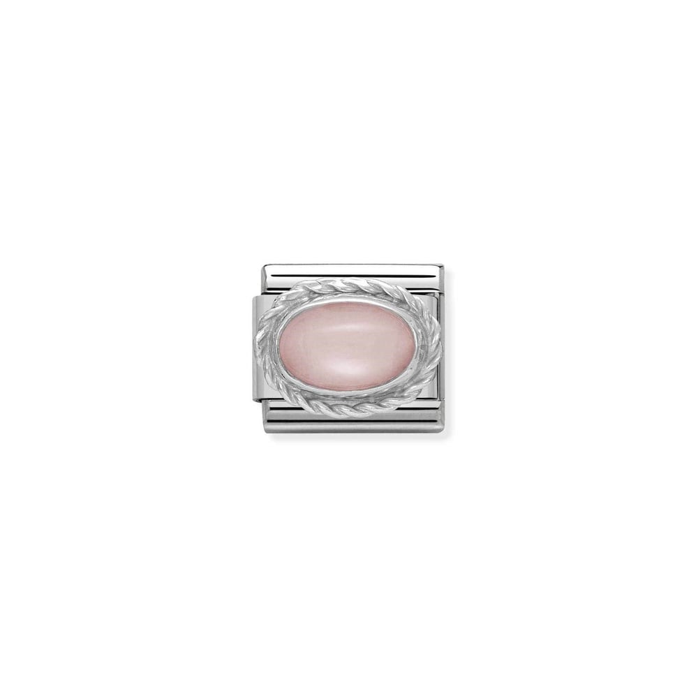 Composable Classic Link Pembe Opal Taşlı 925 Ayar Gümüş