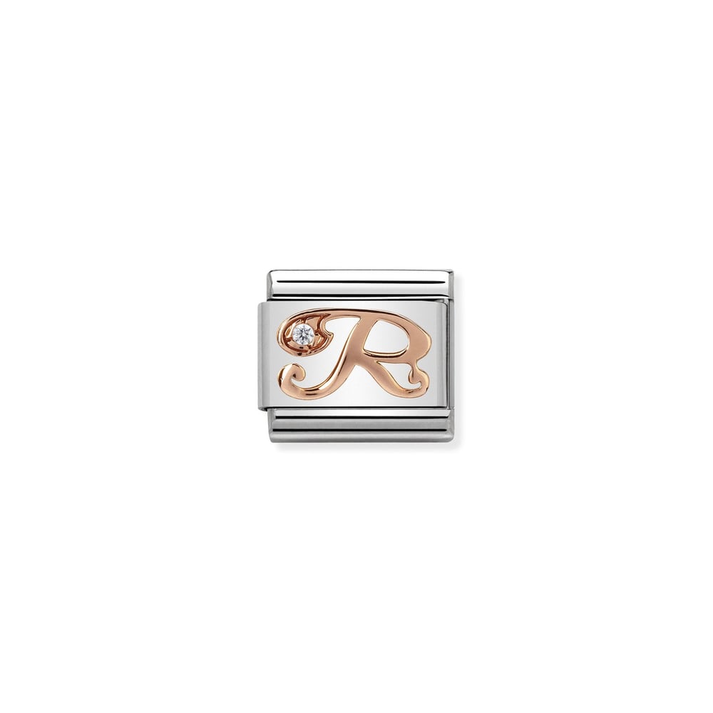 Composable Classic Link R Harfi 9 Ayar Rose Gold