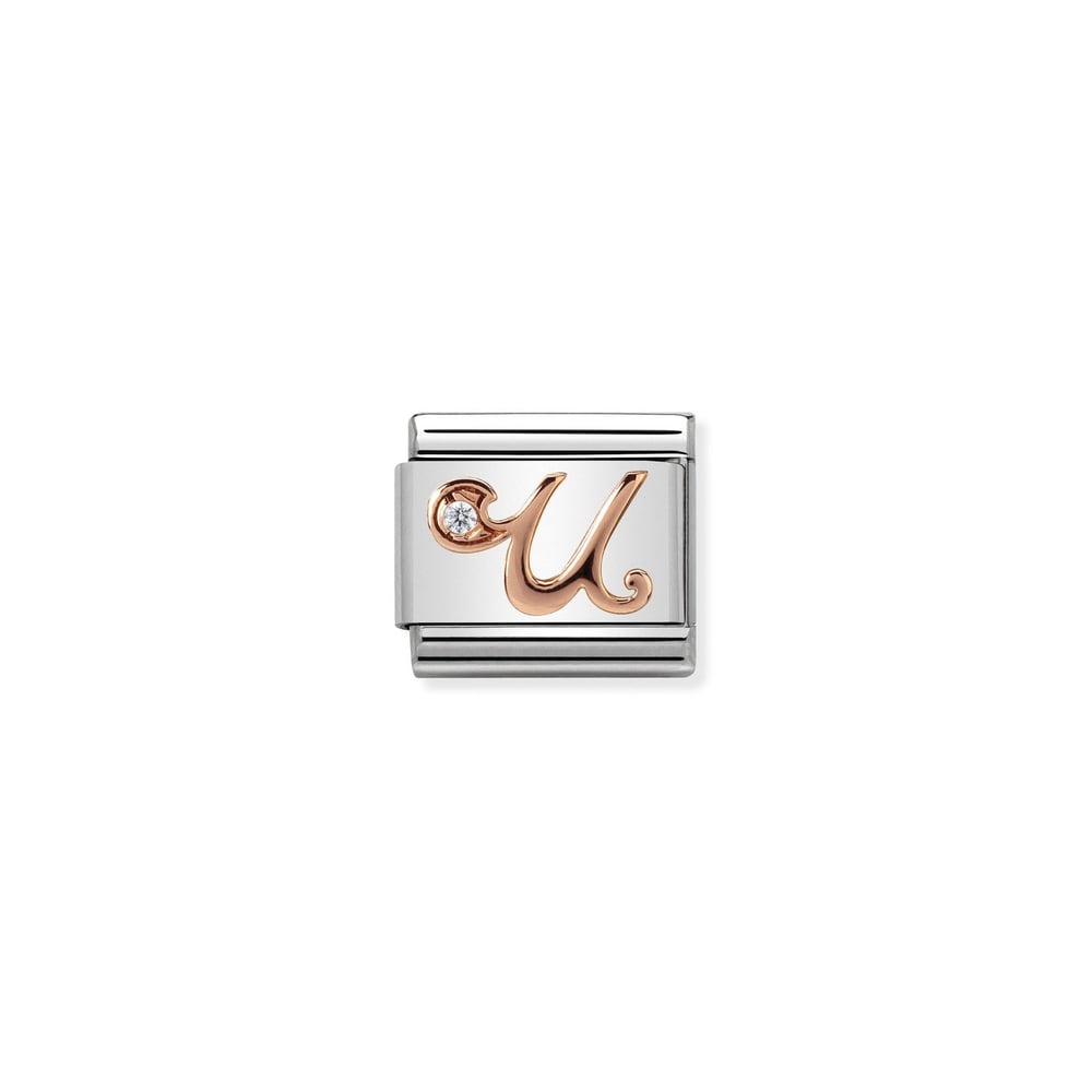Composable Classic Link U Harfi 9 Ayar Rose Gold