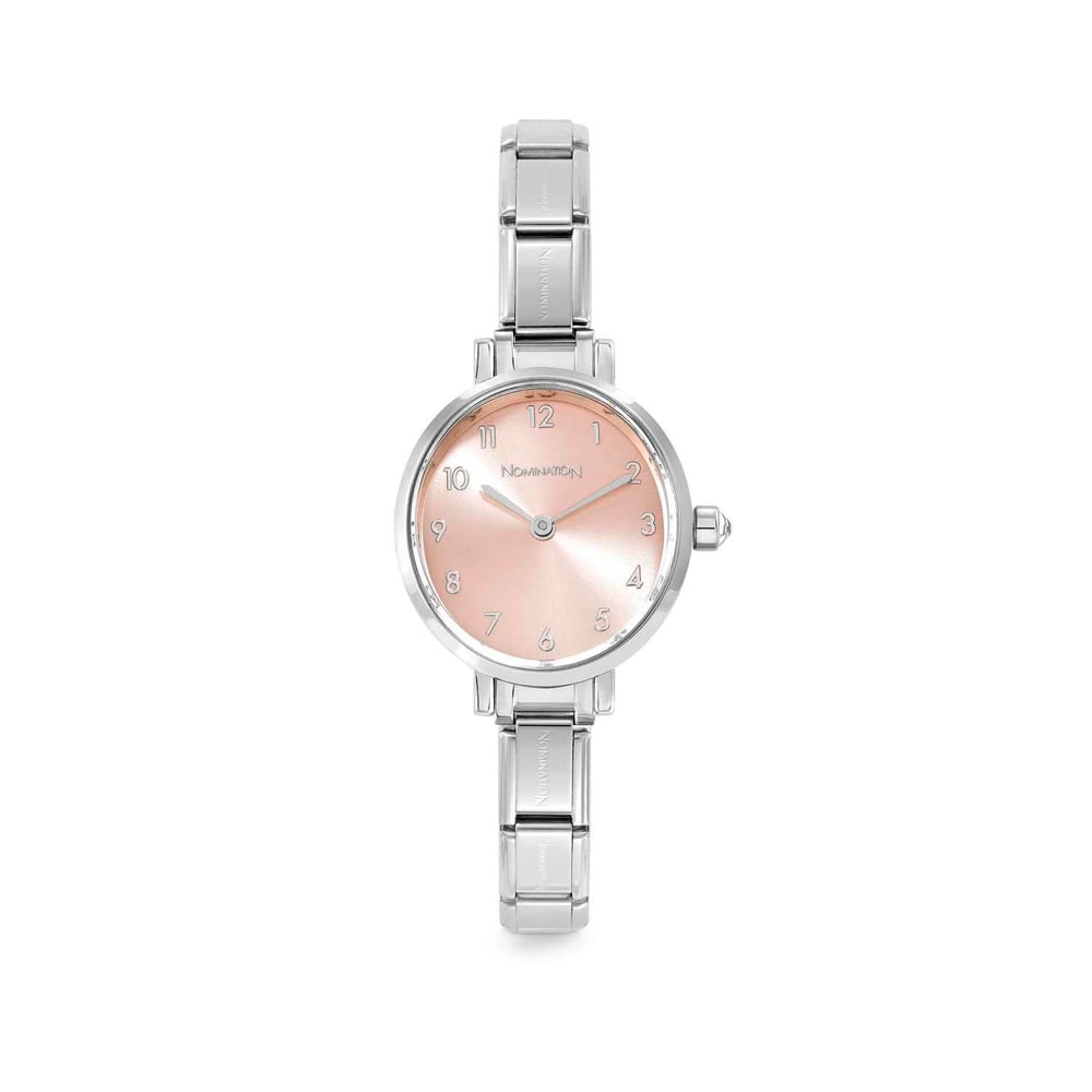 Composable Classic Time Yuvarlak Rose Gold Kadran Gümüş Renk Kadın Kol Saati