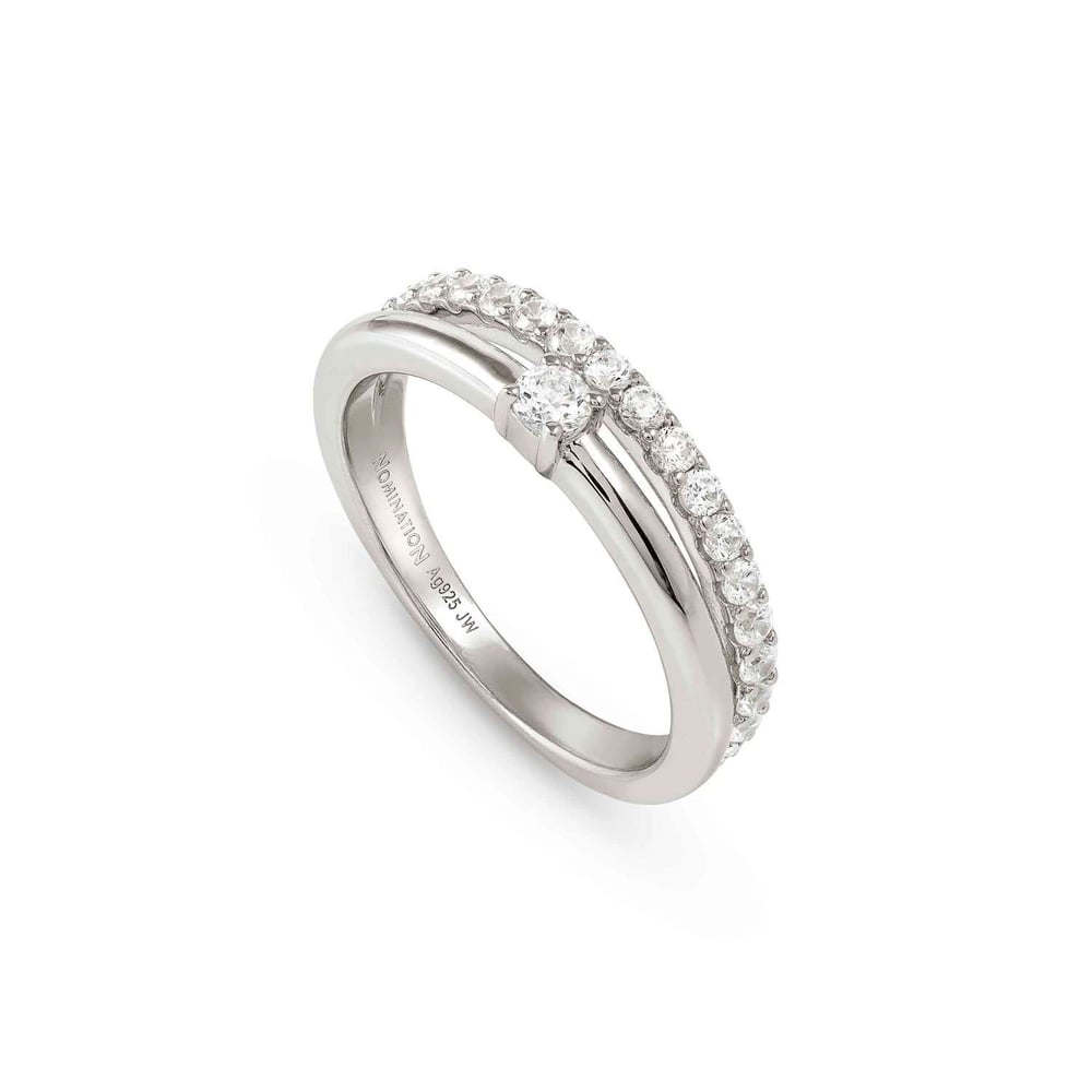 Cosmiclove Beyaz Zirkon Taşlı 925 Ayar Gümüş Yüzük Size 15