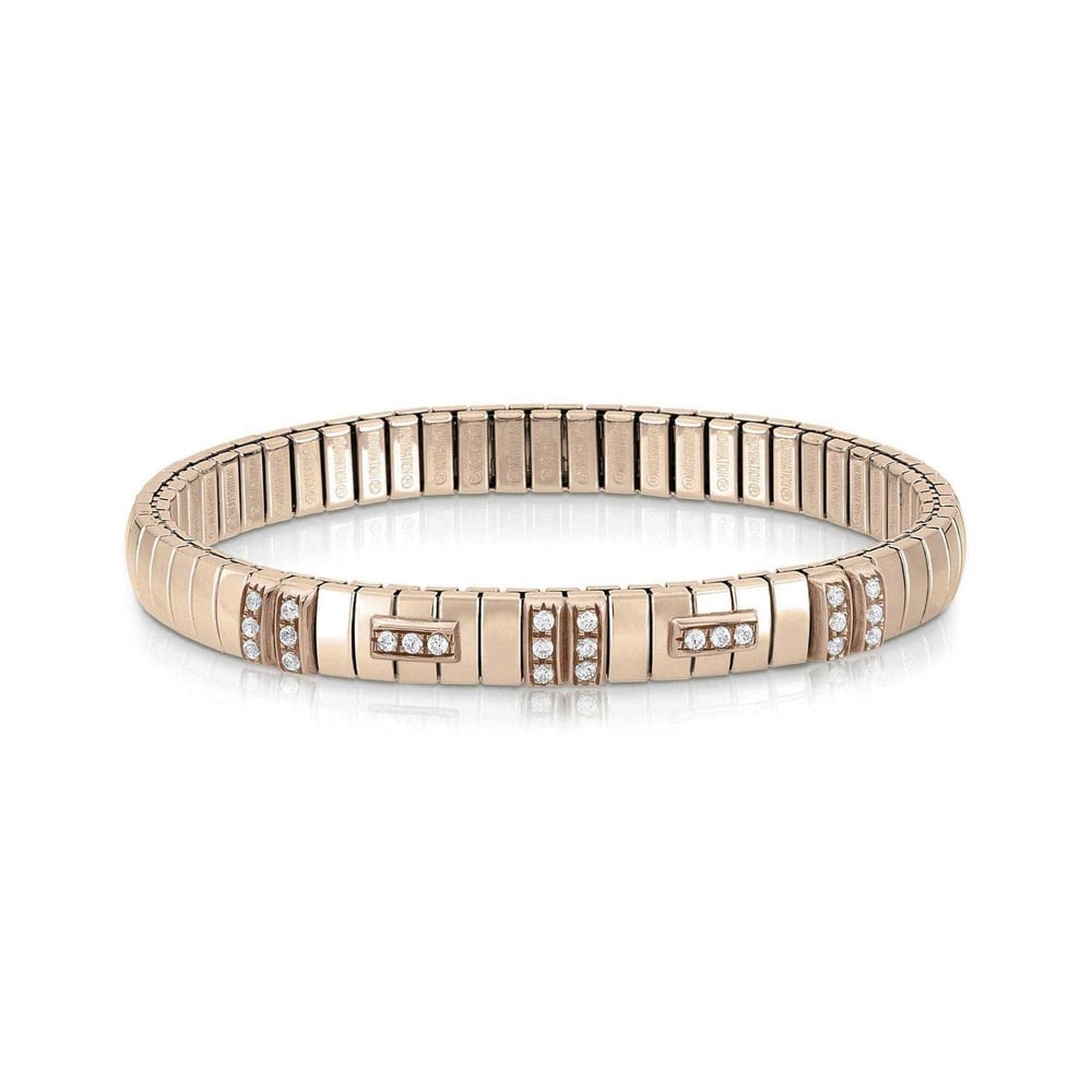 Extension 042817 011 Beyaz Zirkon Taşlı Rose Gold Bileklik