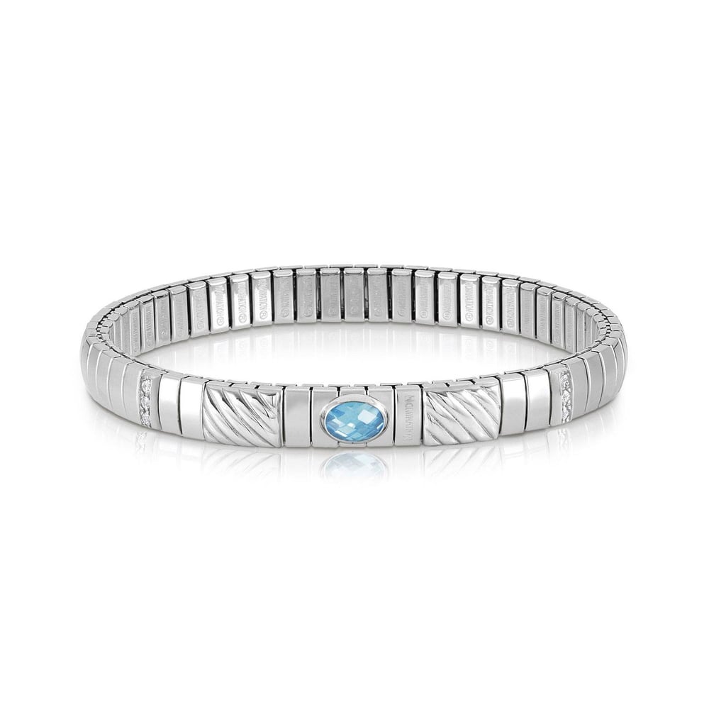 Extension 043332 006 Beyaz Zirkon ve Swarovski Taşlı 925 Ayar Gümüş Bileklik