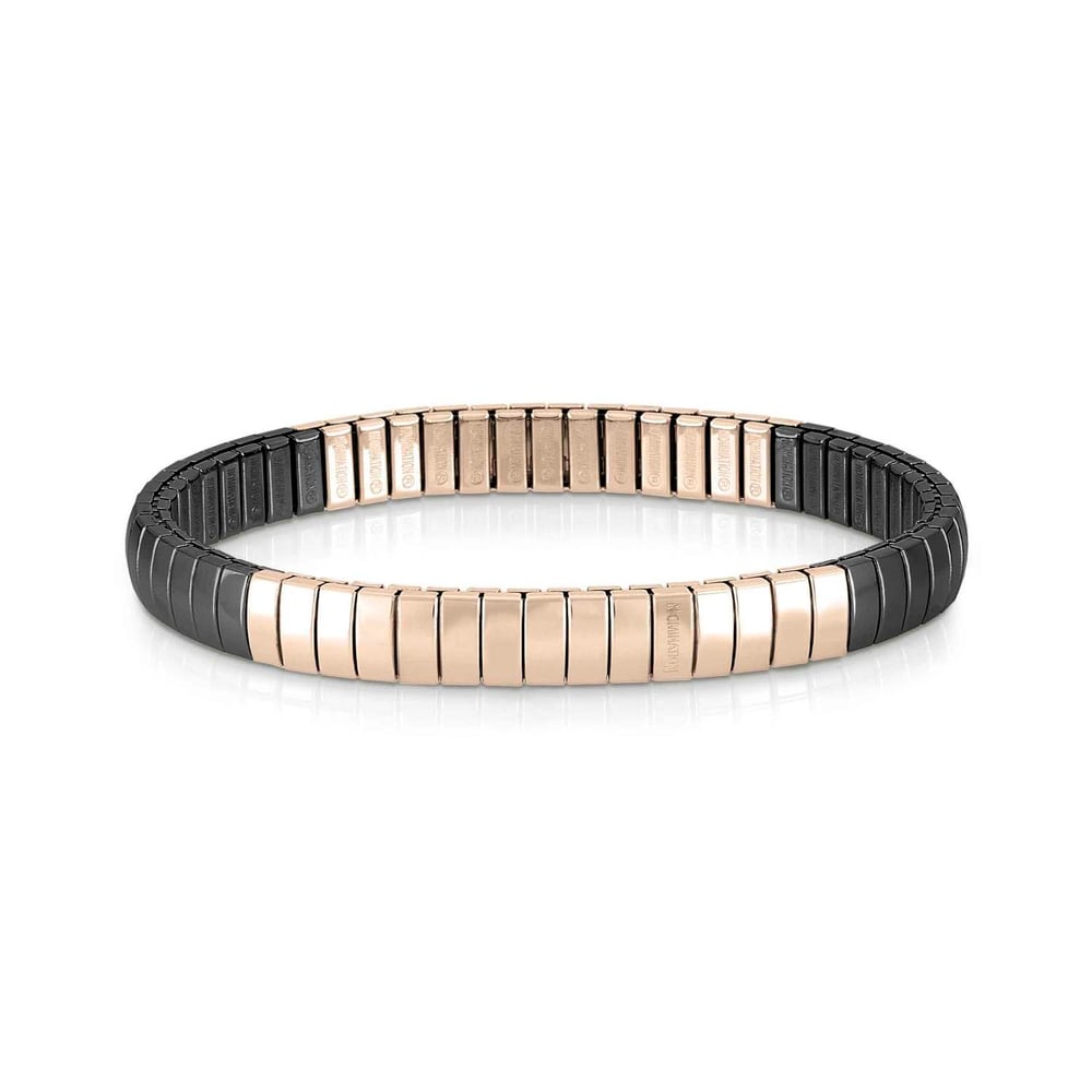 Extension 044533029 Siyah ve Rose Gold Renk Çelik Bileklik