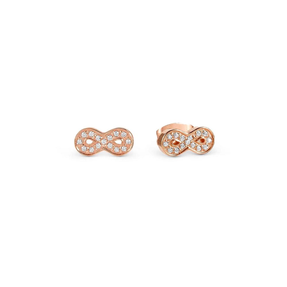 Soffio D'Amore Zirkon Taşlı Küpe Sonsuzluk Rose Gold Renk