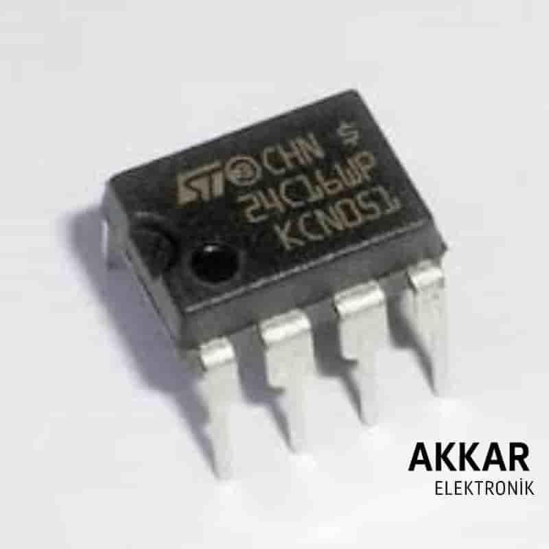 24C16 DIP-8 EEPROM Entegresi
