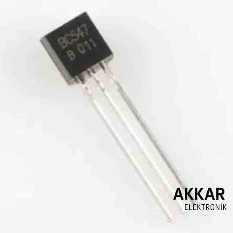 BC547 Transistör Bjt npn TO-92 100mA, 45V