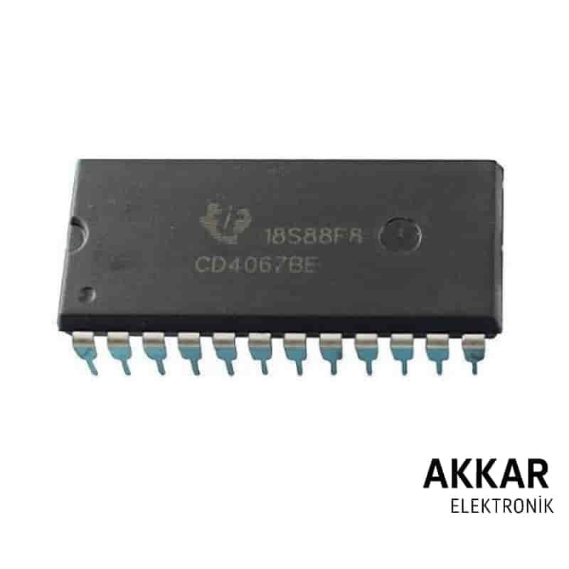 CD4067 DIP-24 Multiplexer Demultiplexer Entegresi