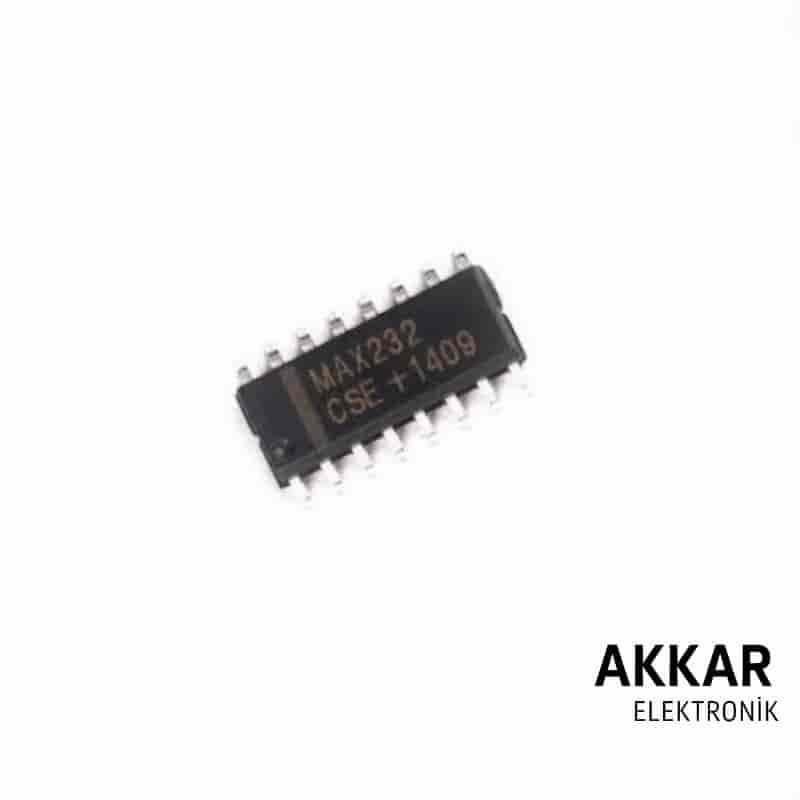 MAX232CWE WSOIC-16 SMD RS Seri Protokol Entegresi