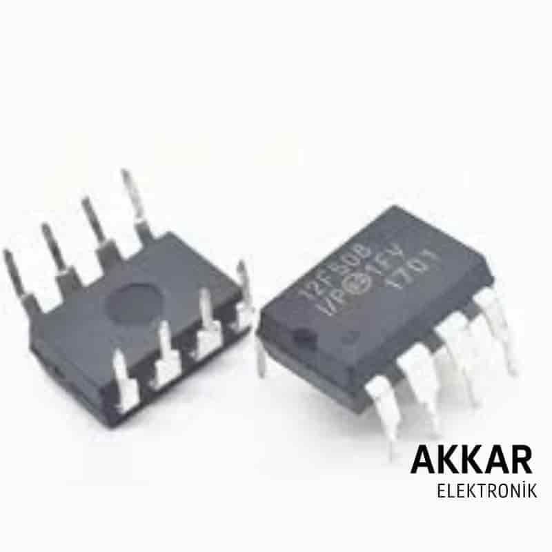 PIC12F508 I/P PDIP-8 8-Bit 4Mhz Mikrodenetleyici Entegre 12F508