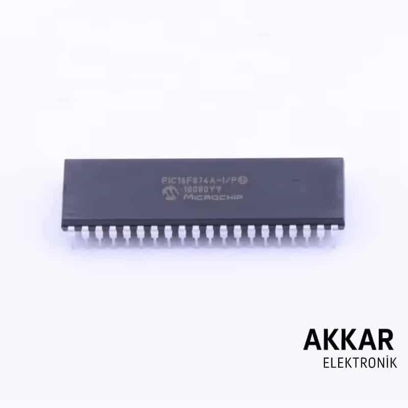 PIC16F874A-I/P DIP-40 20MHz 4kB Mikrodenetleyici Entegre