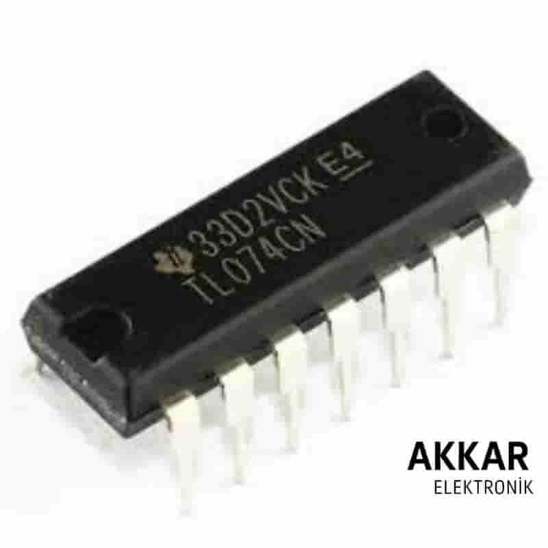 TL074 DIP-14 OpAmp Entegresi