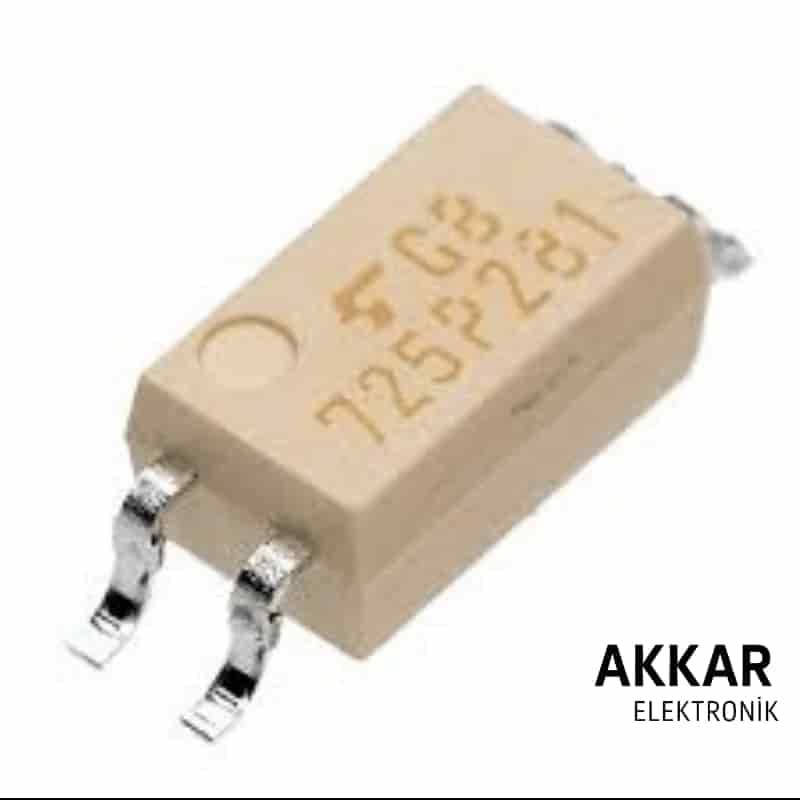 TLP281-1 SMD SOIC-4 Transistör Çıkışlı Optokuplör Entegresi
