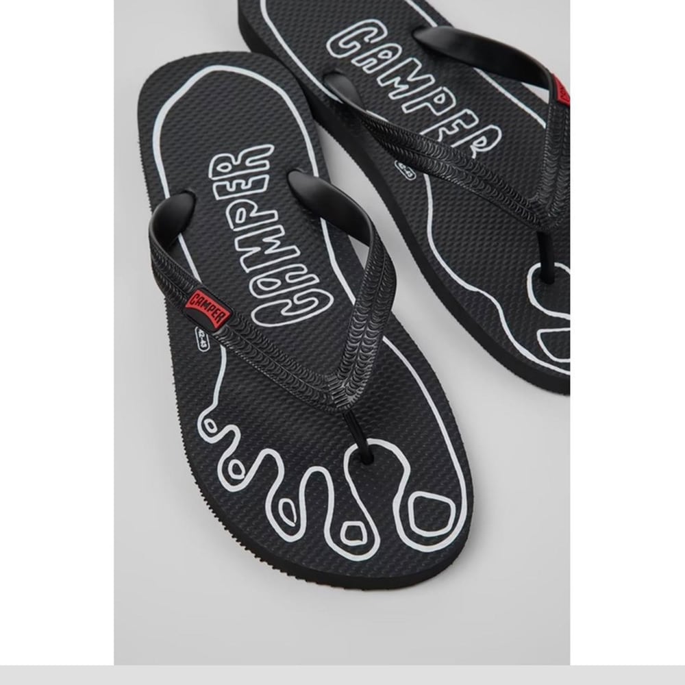 Camper Flip Flop Siyah Unisex Parmak Arası Terlik CMPK500024-001 CMP.001