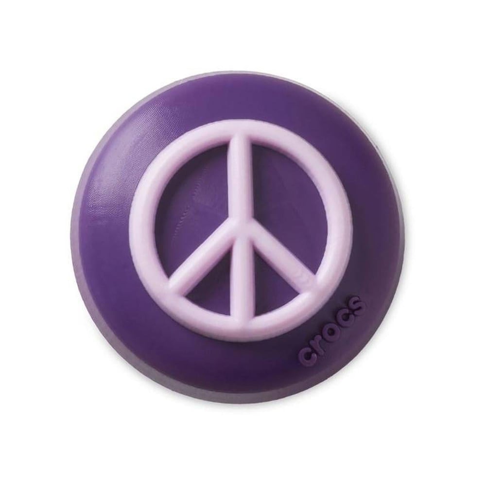 Jibbitz Black and Pink Peace Sign J03393