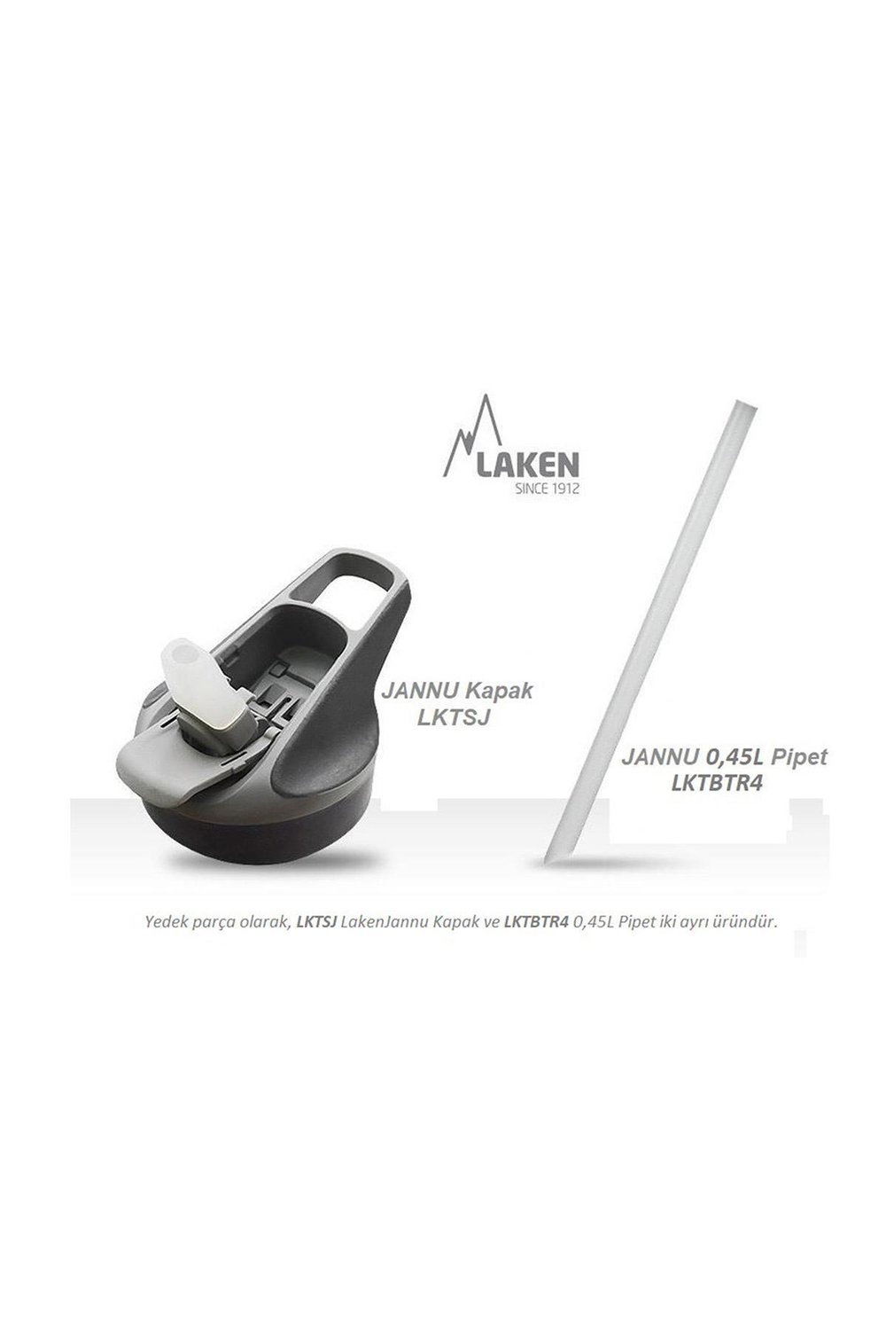 Laken Tritan Jannu Şişe 0,45L - Kırmızı LKTN4R