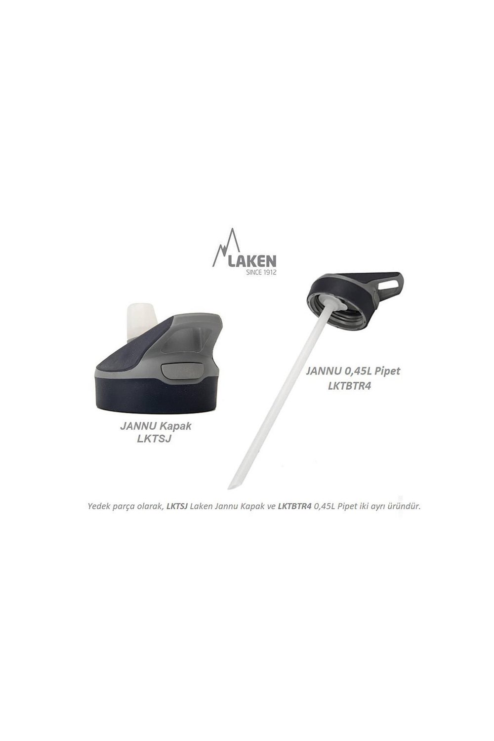 Laken Tritan Jannu Şişe 0,45L - Kırmızı LKTN4R