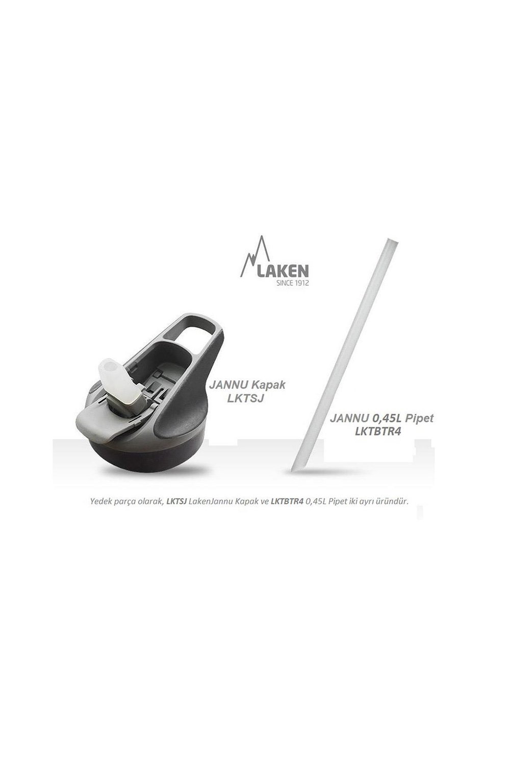 Laken Tritan Jannu Şişe 0,45L - Yeşil LKTN4VC