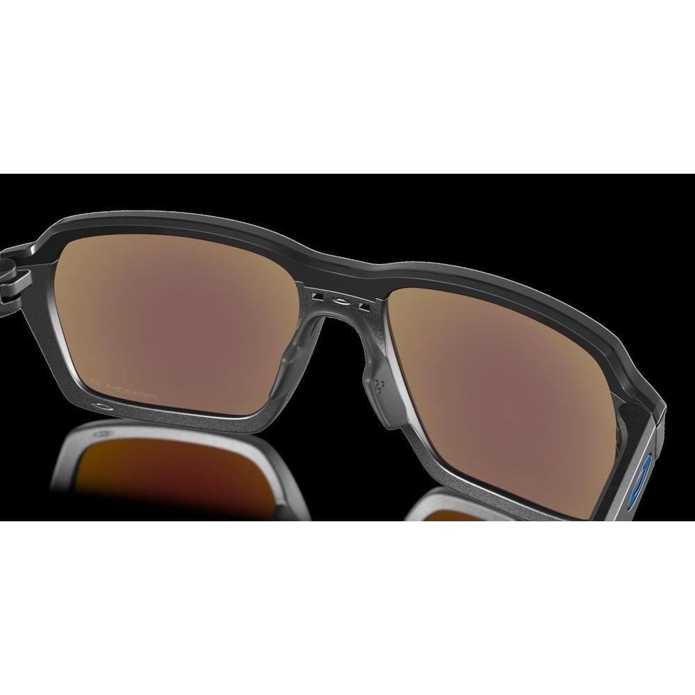 Oakley Parlay Steel w/ PRIZM Sapph Polarize Unısex Gözlük 0OO4143-OAK.4143