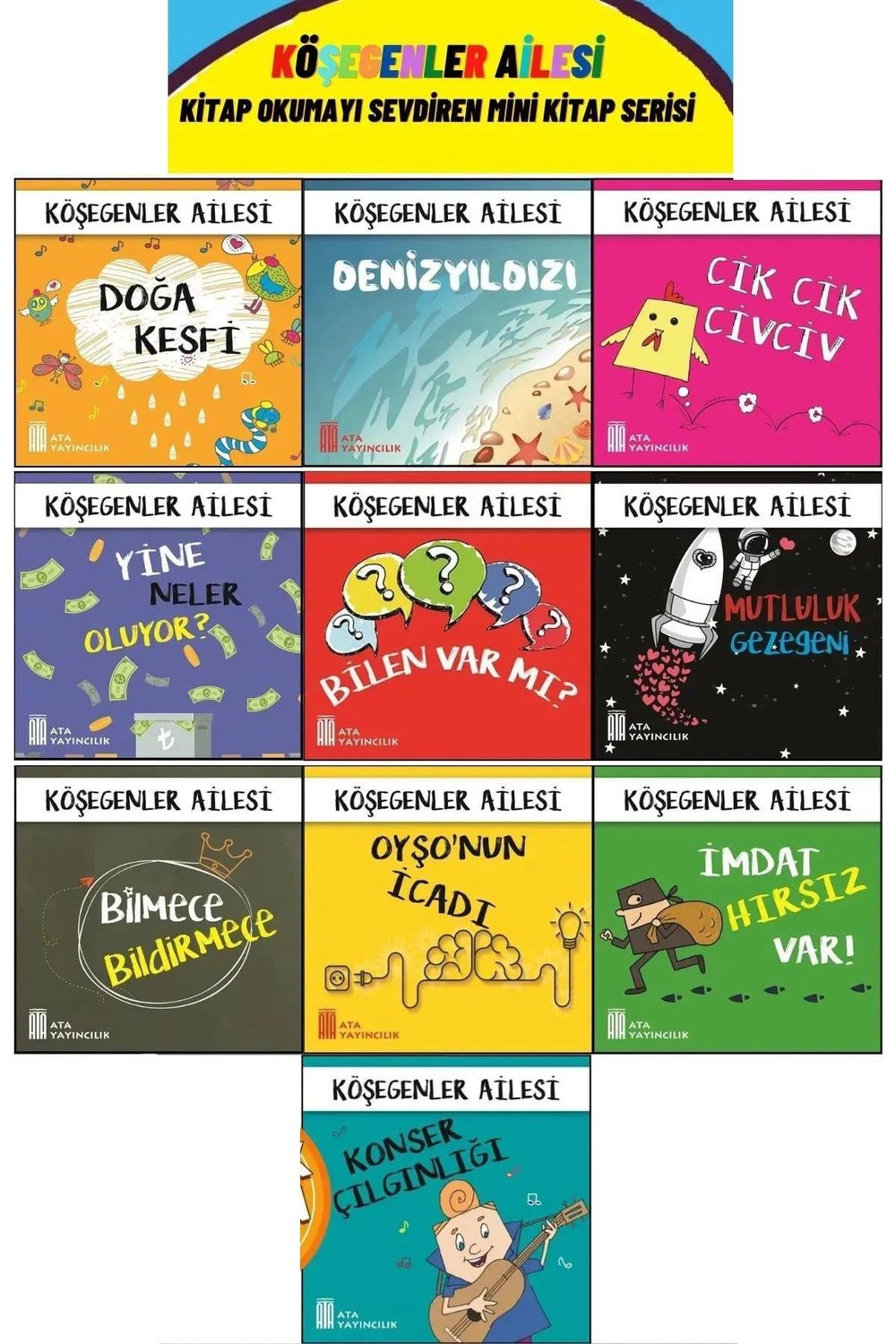 1.sınıf Okuma Anlama Becerilerini Geliştirecek 10lu Set