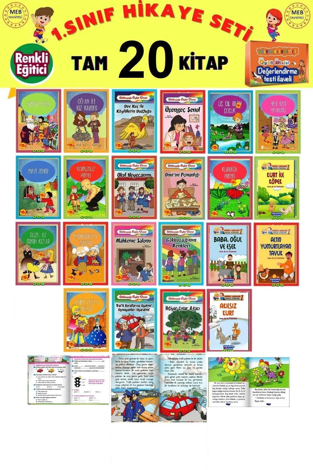 1.sınıflar Için Okumayı Hızlandıran Mükemmel Bir Set(   Hikayeler)