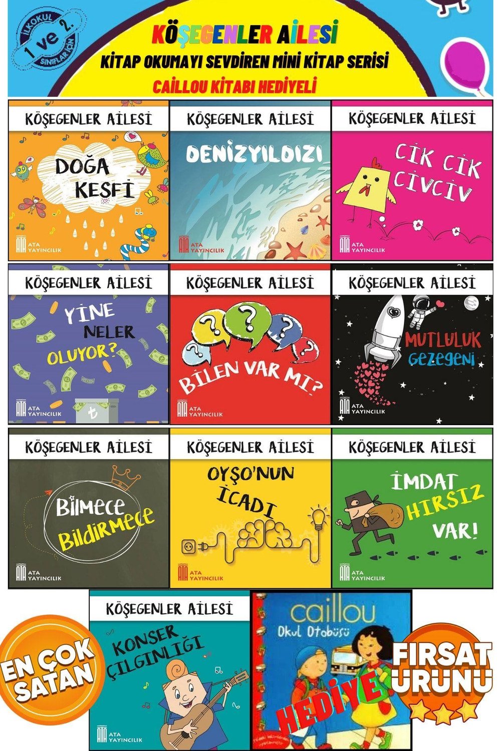 1.sınıflar Için Kitap Okumayı Sevdiren Mini Kitaplar Serisi
